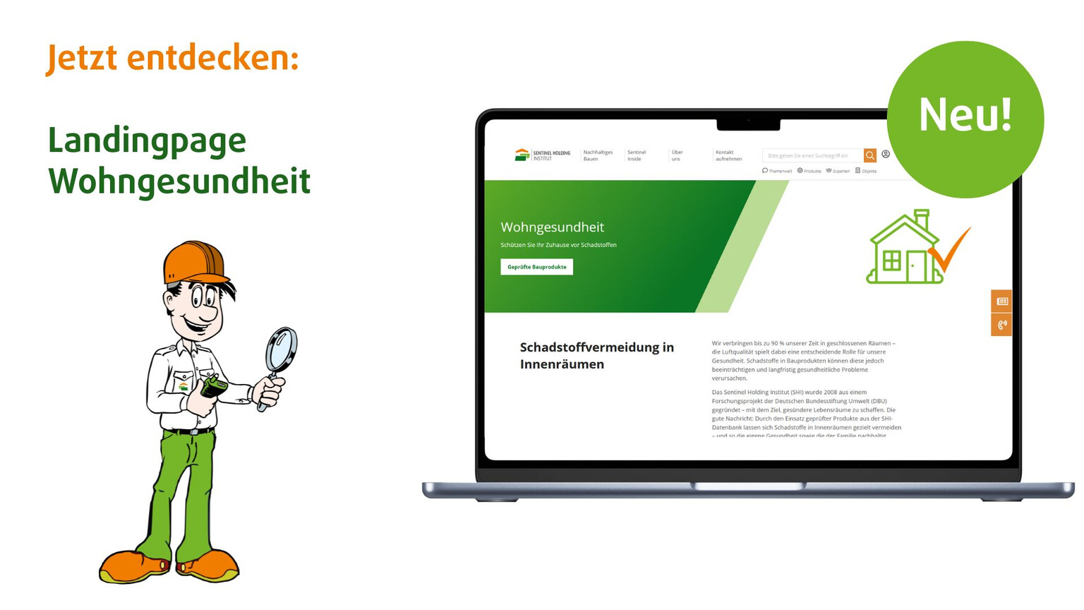 Neu: Landingpage Wohngesundheit – jetzt entdecken! | SHI-Datenbank